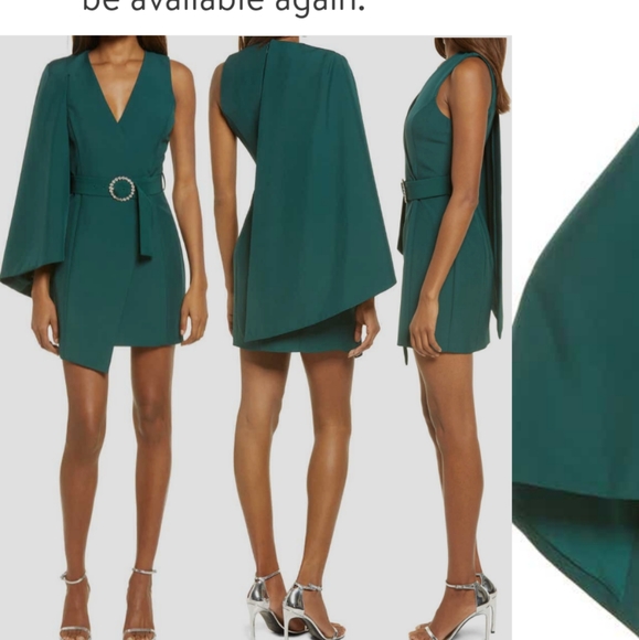 Lavish Alice Half Cape Minidress